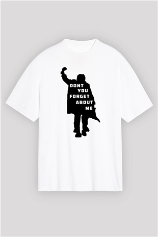 Breakfast Club Beyaz Unisex Oversize Tişört