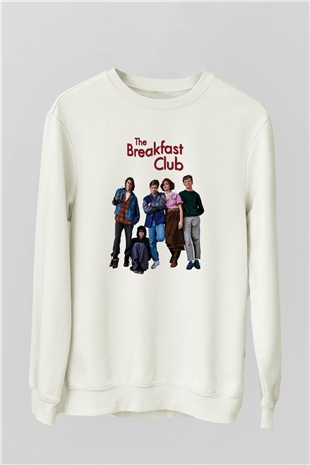 Breakfast Club Beyaz Unisex Sweatshirt