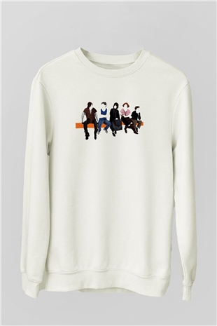 Breakfast Club Beyaz Unisex Sweatshirt