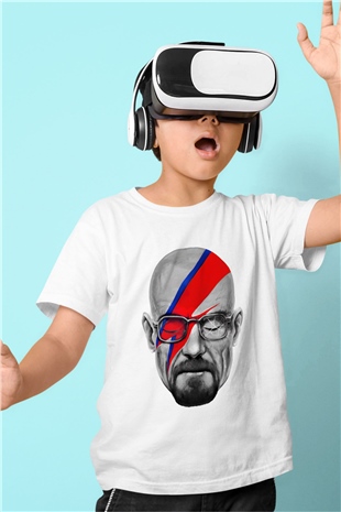 Breaking Bad Heisenberg Baskılı Beyaz Unisex Çocuk Tişört