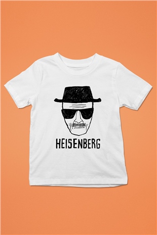 Breaking Bad Heisenberg Baskılı Beyaz Unisex Çocuk Tişört