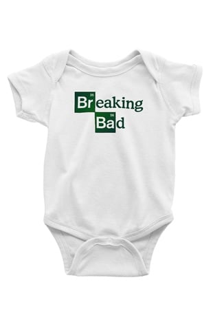 Breaking Bad Heisenberg Baskılı Beyaz Unisex Bebek Body - Zıbın