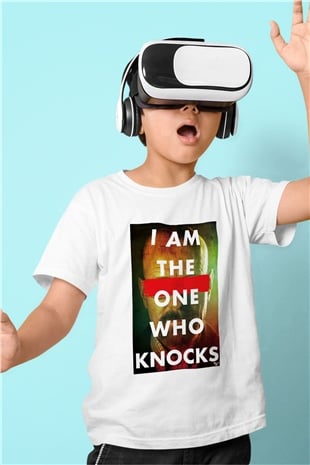 Breaking Bad Heisenberg Baskılı Beyaz Unisex Çocuk Tişört
