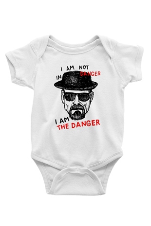 Breaking Bad Heisenberg Baskılı Beyaz Unisex Bebek Body - Zıbın
