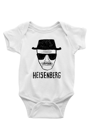 Breaking Bad Heisenberg Baskılı Beyaz Unisex Bebek Body - Zıbın