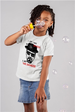 Breaking Bad Heisenberg Baskılı Beyaz Unisex Çocuk Tişört