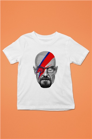 Breaking Bad Heisenberg Baskılı Beyaz Unisex Çocuk Tişört