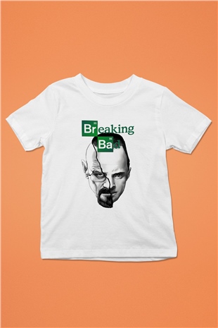 Breaking Bad Heisenberg Baskılı Beyaz Unisex Çocuk Tişört