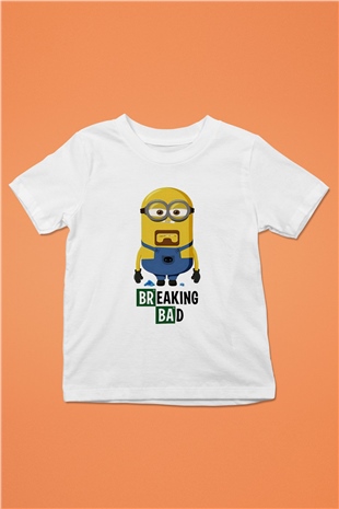 Breaking Bad Heisenberg Baskılı Beyaz Unisex Çocuk Tişört