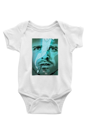 Breaking Bad Heisenberg Baskılı Beyaz Unisex Bebek Body - Zıbın