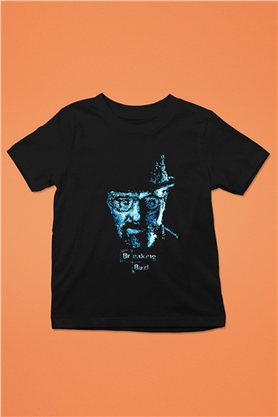 Breaking Bad Heisenberg Baskılı Siyah Unisex Çocuk Tişört