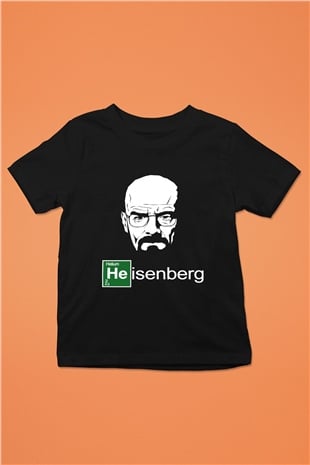 Breaking Bad Heisenberg Baskılı Siyah Unisex Çocuk Tişört
