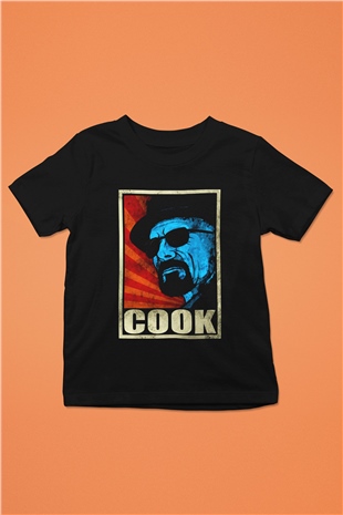 Breaking Bad Heisenberg Baskılı Siyah Unisex Çocuk Tişört