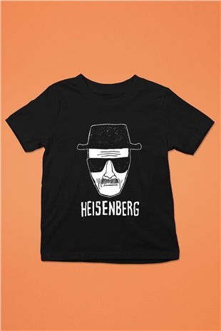 Breaking Bad Heisenberg Baskılı Siyah Unisex Çocuk Tişört