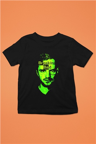 Breaking Bad Heisenberg Baskılı Siyah Unisex Çocuk Tişört