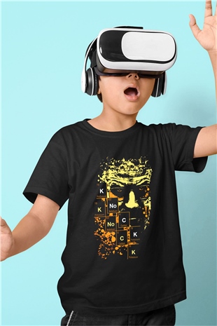 Breaking Bad Heisenberg Baskılı Siyah Unisex Çocuk Tişört