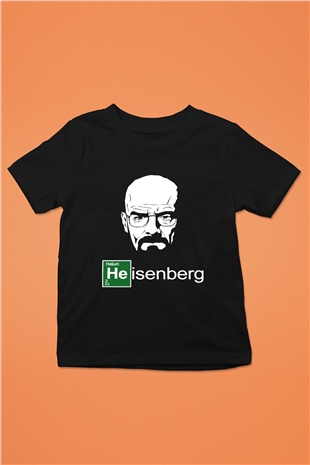 Breaking Bad Heisenberg Baskılı Siyah Unisex Çocuk Tişört