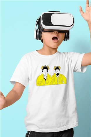 Breaking Bad Heisenberg Beyaz Unisex Çocuk Tişört