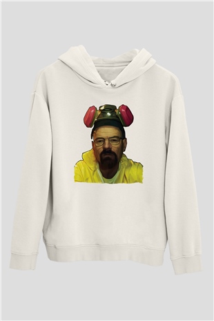 Breaking Bad Heisenberg Beyaz Unisex Hoodie