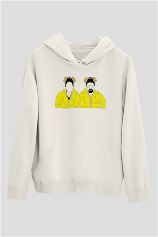 Breaking Bad Heisenberg Beyaz Unisex Hoodie