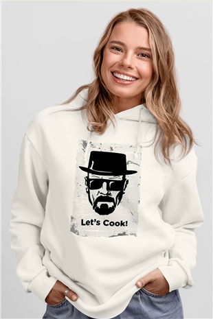 Breaking Bad Heisenberg Beyaz Unisex Hoodie