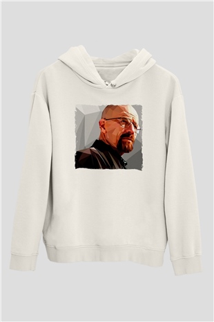 Breaking Bad Heisenberg Beyaz Unisex Hoodie