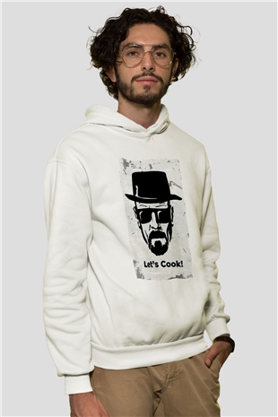 Breaking Bad Heisenberg Beyaz Unisex Hoodie