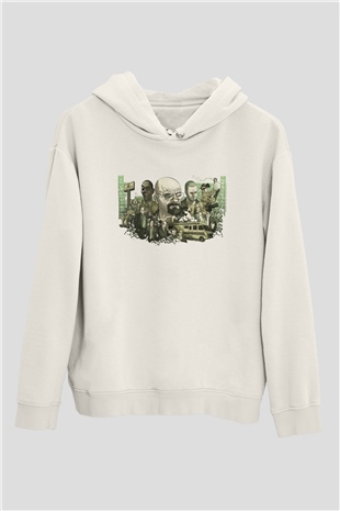 Breaking Bad Heisenberg Beyaz Unisex Hoodie