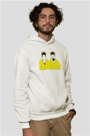 Breaking Bad Heisenberg Beyaz Unisex Hoodie