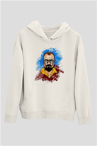 Breaking Bad Heisenberg Beyaz Unisex Hoodie