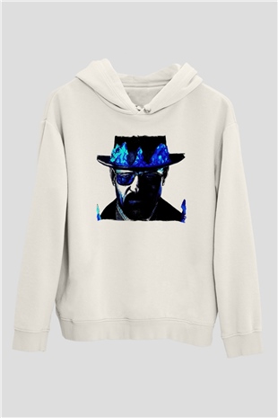 Breaking Bad Heisenberg Beyaz Unisex Hoodie