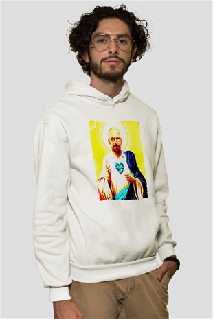 Breaking Bad Heisenberg Beyaz Unisex Hoodie