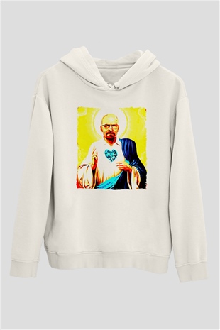 Breaking Bad Heisenberg Beyaz Unisex Hoodie