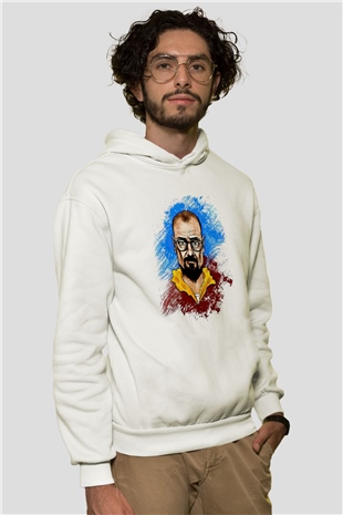 Breaking Bad Heisenberg Beyaz Unisex Hoodie