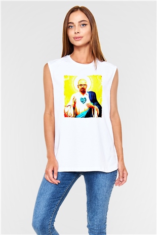 Breaking Bad Heisenberg Beyaz Unisex Kolsuz Tişört