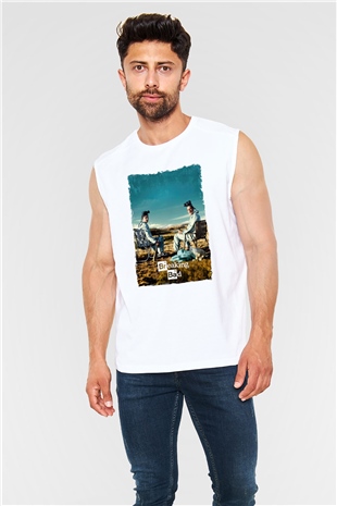 Breaking Bad Heisenberg Beyaz Unisex Kolsuz Tişört
