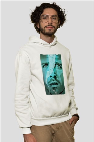 Breaking Bad Heisenberg Beyaz Unisex Kapşonlu Sweatshirt