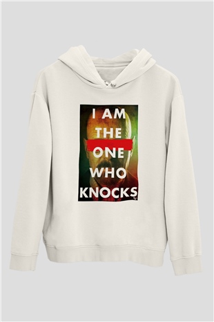 Breaking Bad Heisenberg Beyaz Unisex Kapşonlu Sweatshirt