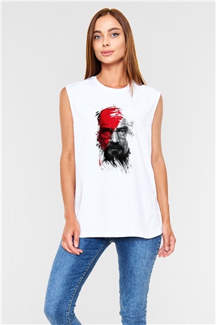 Breaking Bad Heisenberg Beyaz Unisex Kolsuz Tişört
