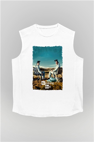 Breaking Bad Heisenberg Beyaz Unisex Kolsuz Tişört