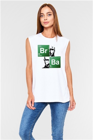 Breaking Bad Heisenberg Beyaz Unisex Kolsuz Tişört