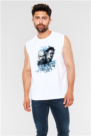 Breaking Bad Heisenberg Beyaz Unisex Kolsuz Tişört