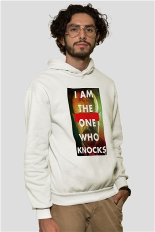 Breaking Bad Heisenberg Beyaz Unisex Kapşonlu Sweatshirt