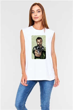 Breaking Bad Heisenberg Beyaz Unisex Kolsuz Tişört