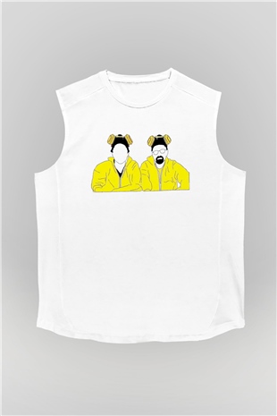 Breaking Bad Heisenberg Beyaz Unisex Kolsuz Tişört