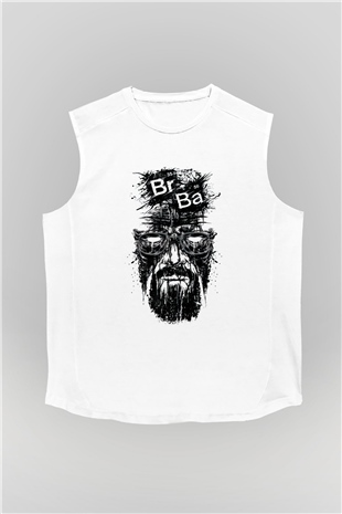 Breaking Bad Heisenberg Beyaz Unisex Kolsuz Tişört