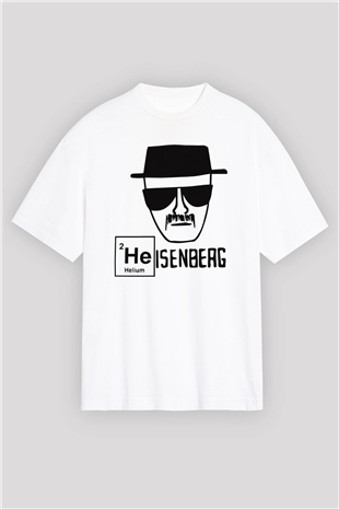 Breaking Bad Heisenberg Beyaz Unisex Oversize Tişört T-Shirt