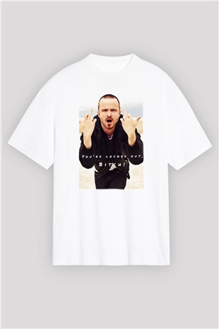 Breaking Bad Heisenberg Beyaz Unisex Oversize Tişört T-Shirt