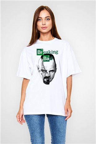 Breaking Bad Heisenberg Beyaz Unisex Oversize Tişört T-Shirt