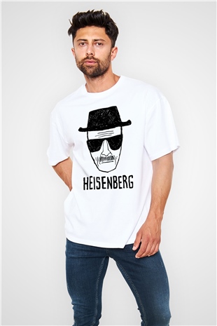 Breaking Bad Heisenberg Beyaz Unisex Oversize Tişört T-Shirt
